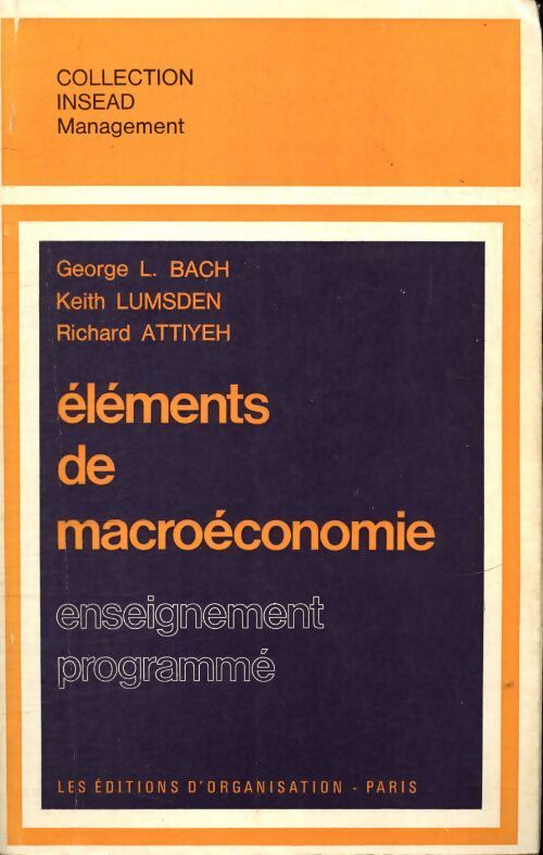 Livrenpoche : Éléments de macroéconomie - Collectif - Livre