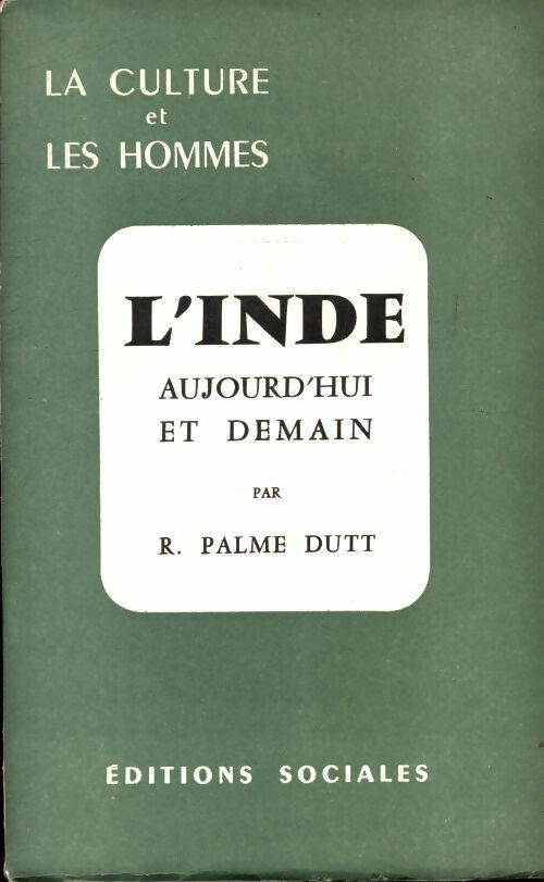 Livrenpoche : L'inde aujourd'hui et demain - R Palme Dutt - Livre