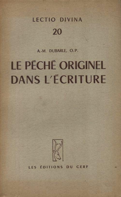 Livrenpoche : Le pêche originel dans l?écriture - A.-M Dubarle - Livre