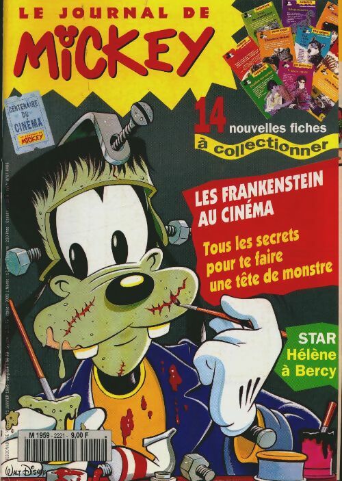 Livrenpoche : Le journal de Mickey n°2221 : Les Frankenstein au cinéma - Collectif - Livre