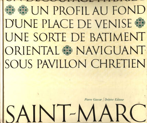 Livrenpoche : La basilique Saint Marc de Venise - Pierre Gascar - Livre