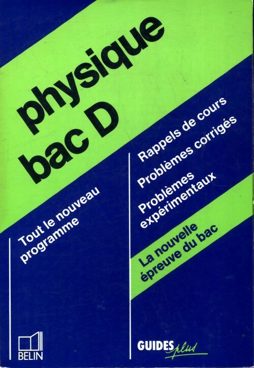 Livrenpoche : Physique Bac D - Jean-Christophe Dumielle - Livre
