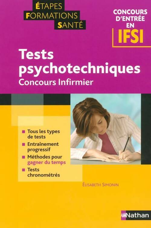 Livrenpoche : Tests psychotechniques. Concours infirmier - Elisabeth Simonin - Livre