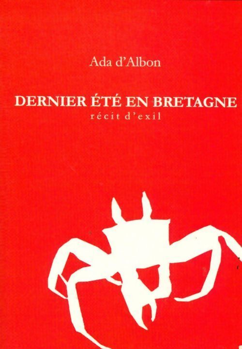 Dernier été en Bretagne - Ada D'Albon - Livre