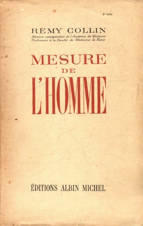 Livrenpoche : Mesure de l'homme - Remy Collin - Livre