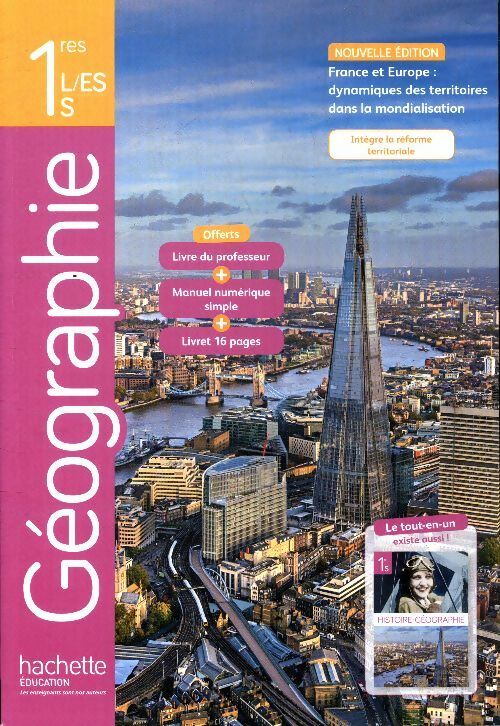 Livrenpoche : Géographie 1ère L, ES, S - Collectif - Livre