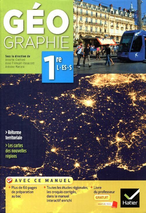 Livrenpoche : Geographie manuel 1ère L, ES, S - Collectif - Livre