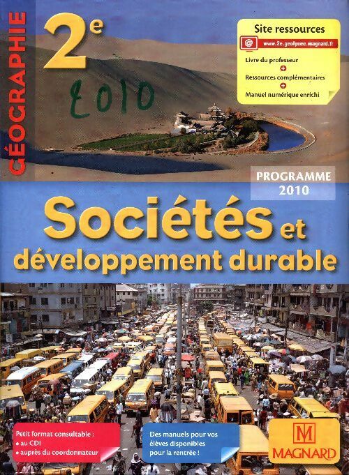 Livrenpoche : Géographie Seconde - Collectif - Livre