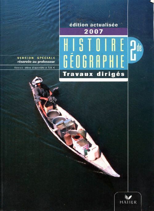 Livrenpoche : Histoire-géographie Seconde travaux dirigés - Collectif - Livre