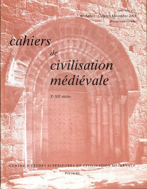 Livrenpoche : Cahiers de civilisation médiévale n°184 - Collectif - Livre