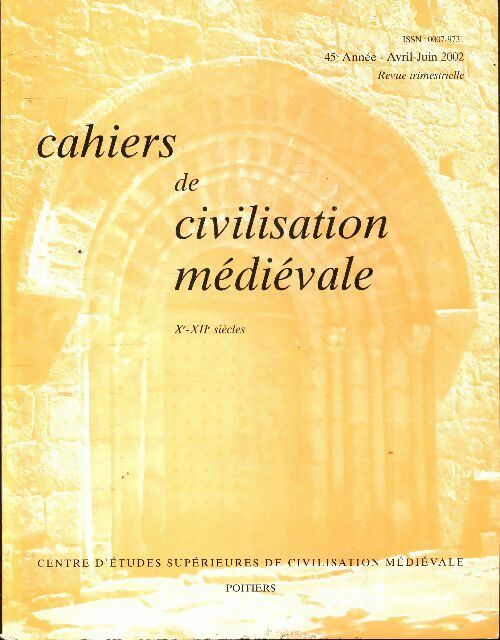 Livrenpoche : Cahiers de civilisation médiévale n°178 - Collectif - Livre