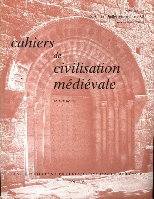 Livrenpoche : Cahiers de civilisation médiévale n°183 - Collectif - Livre