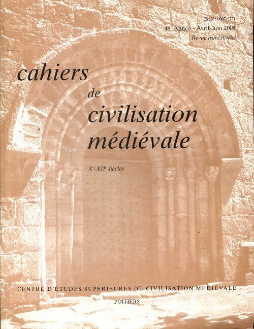Livrenpoche : Cahiers de civilisation médiévale n°190 - Collectif - Livre
