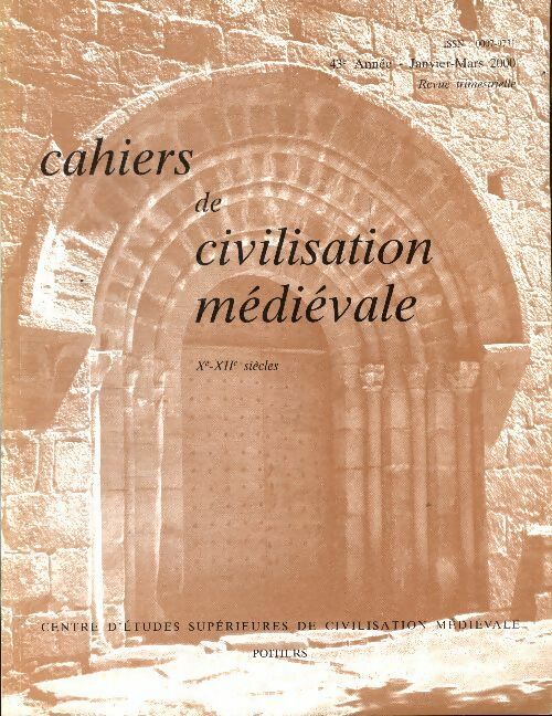 Livrenpoche : Cahiers de civilisation médiévale n°169 - Collectif - Livre