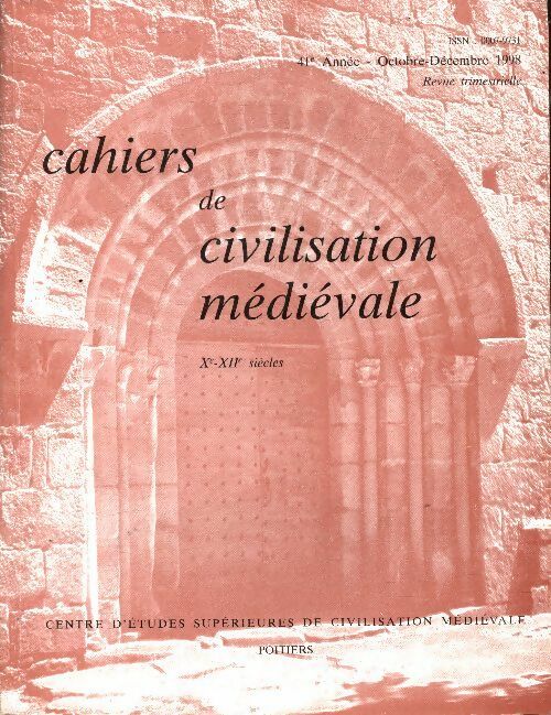 Livrenpoche : Cahiers de civilisation médiévale n°164 - Collectif - Livre