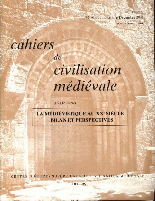 Livrenpoche : Cahiers de civilisation médiévale n°192 - Collectif - Livre