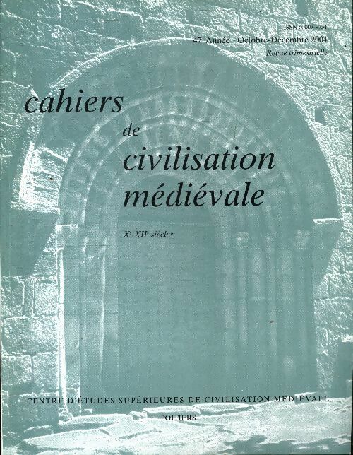 Livrenpoche : Cahiers de civilisation médiévale n°188 - Collectif - Livre
