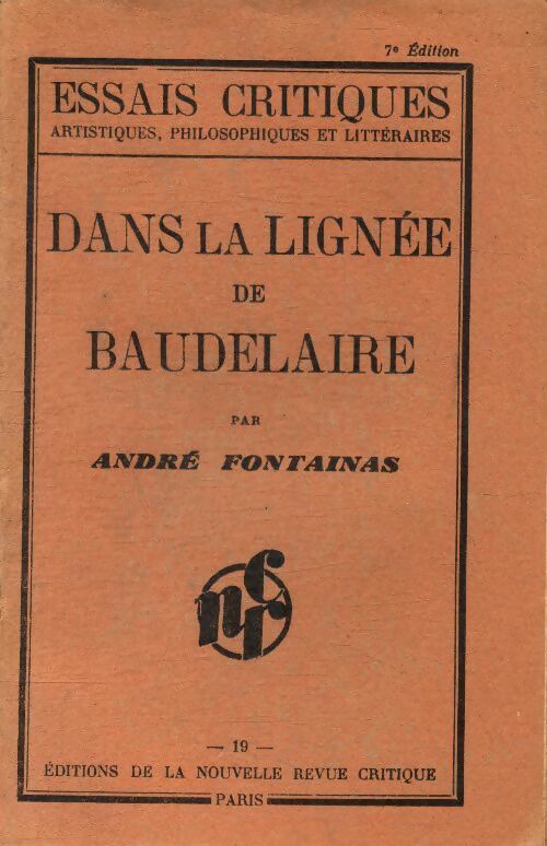 Livrenpoche : Dans la lignée de Baudelaire - André Fontainas - Livre