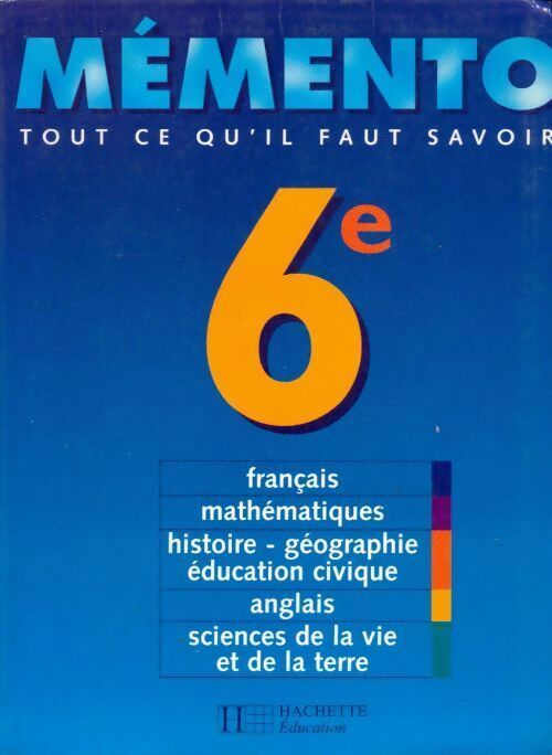 Livrenpoche : Mémentos 6e - Collectif - Livre