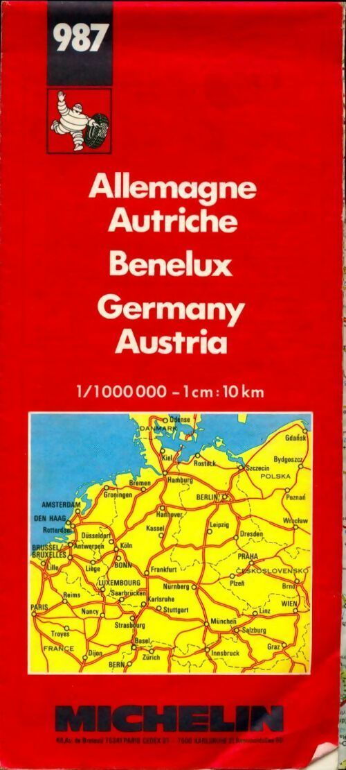 Livrenpoche : Allemagne, Autriche, Benelux. Echelle 1/1000000 - Collectif - Livre