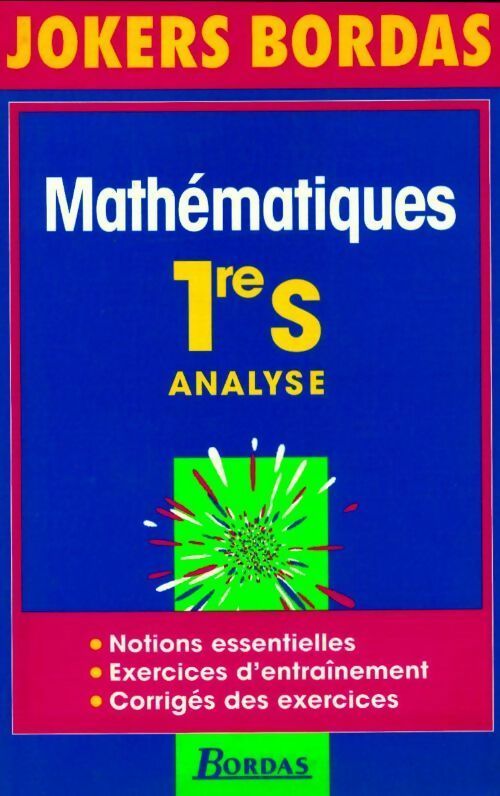 Livrenpoche : Math. 1ère S analyse - Szwarcbaum - Livre
