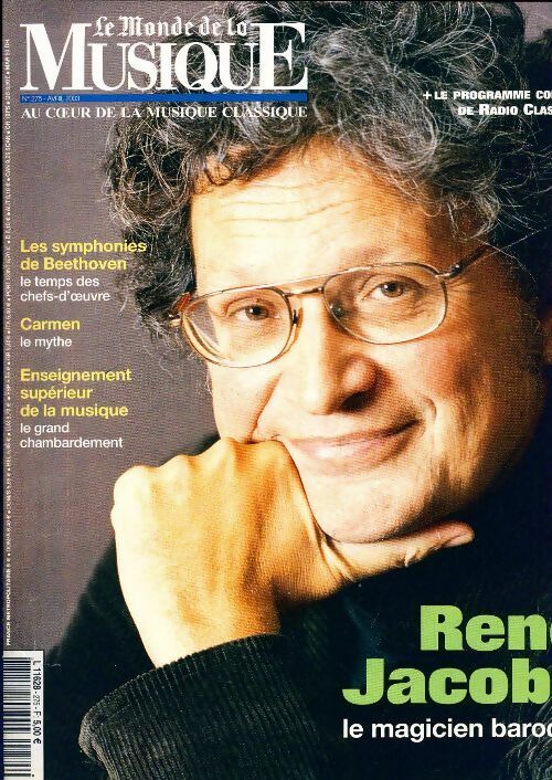Livrenpoche : Le Monde de la Musique n°275 : René Jacobs - Collectif - Livre