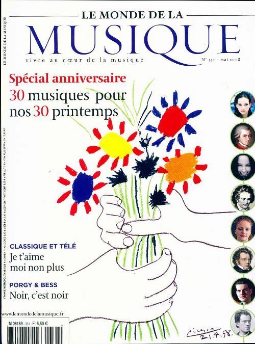 Livrenpoche : Le Monde de la Musique n°331 : Spécial anniversaire - Collectif - Livre