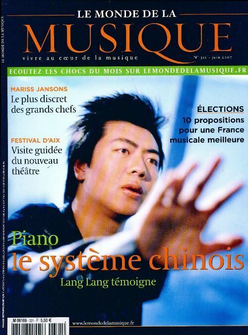 Livrenpoche : Le Monde de la Musique n°321: Piano, le système chinois - Collectif - Livre