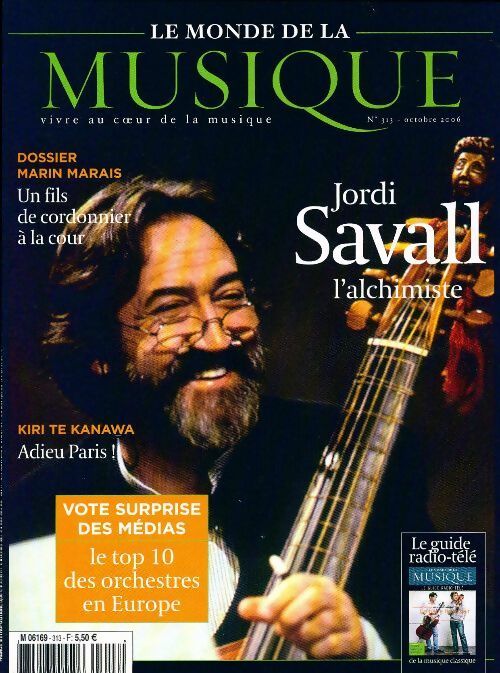 Livrenpoche : Le Monde de la musique n°313 : Jordi Savall - Collectif - Livre