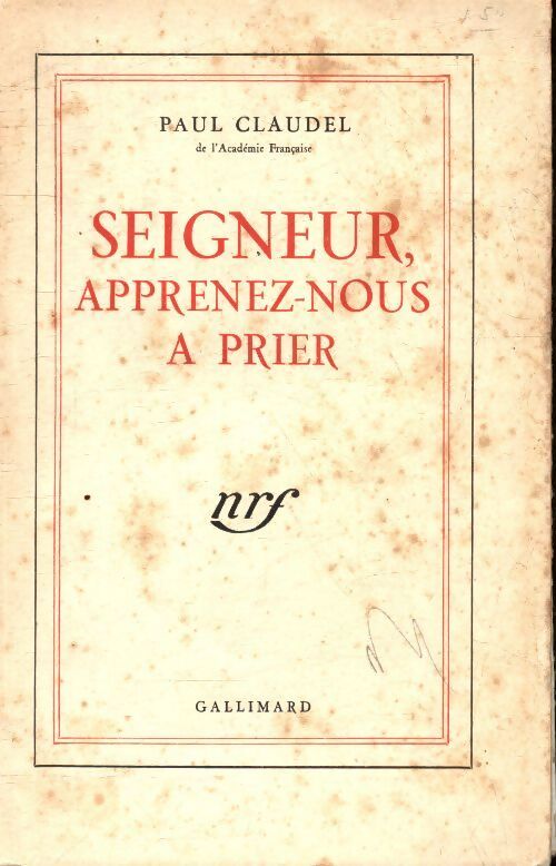 Livrenpoche : Seigneur, apprenez-nous à prier - Paul Claudel - Livre