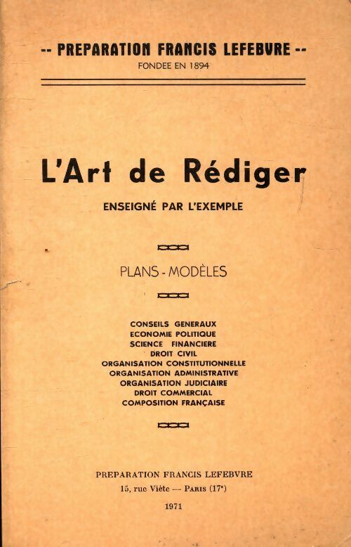 Livrenpoche : L'art de rédiger enseigné par l'exemple - Collectif - Livre
