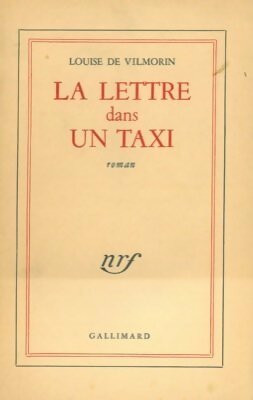 Livrenpoche : La lettre dans un taxi - Louise De Vilmorin - Livre