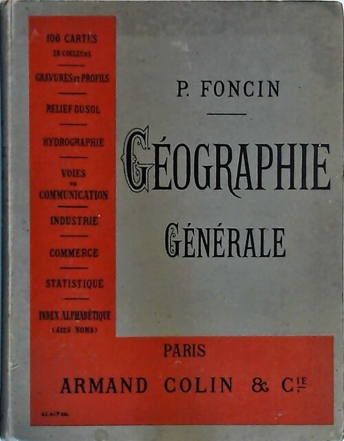 Livrenpoche : Géographie générale - P. Foncin - Livre