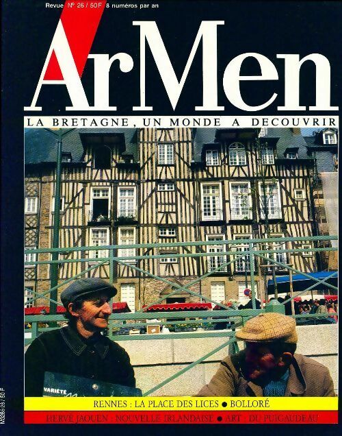 Livrenpoche : ArMen n°26 : Rennes / Hervé Jaouen / Art du Puigaudeau - Collectif - Livre