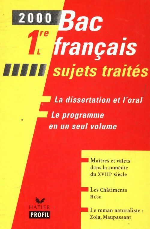 Livrenpoche : Bac français 1ère L - Collectif - Livre