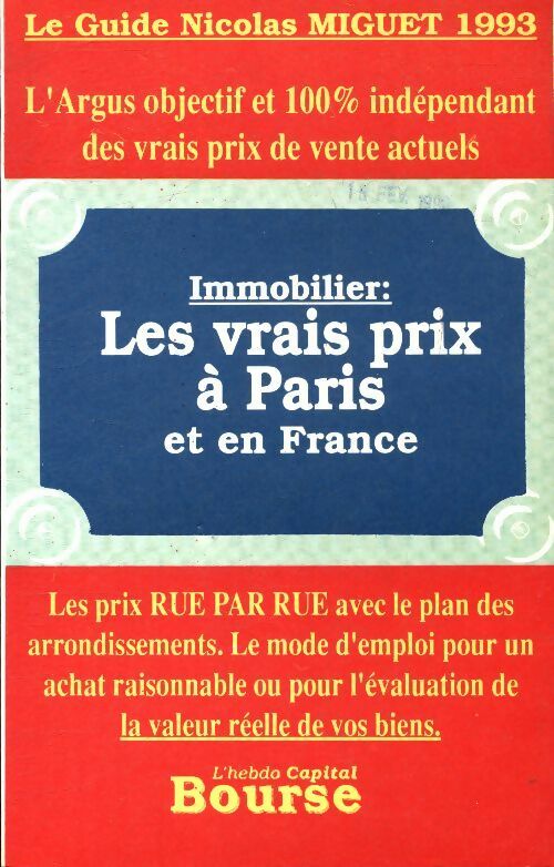 Livrenpoche : Les vrais prix de Paris et en France immobilier - Collectif - Livre