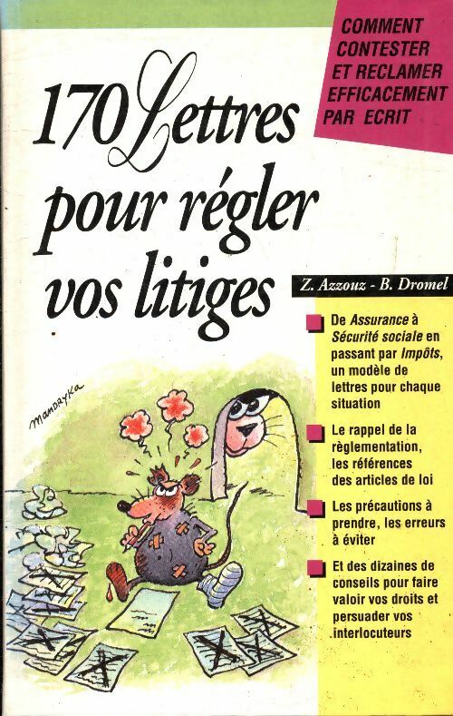 Livrenpoche : 170 lettres pour régler vos litiges - Zoubida Azzouz - Livre