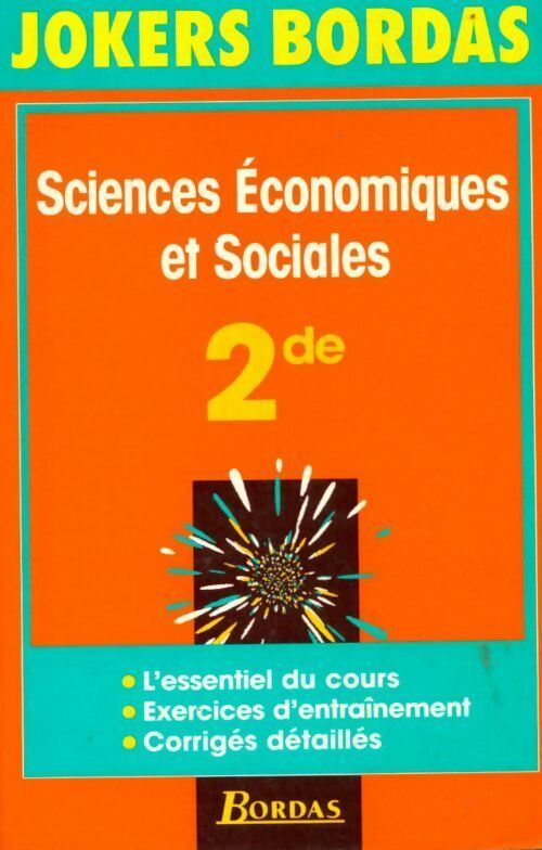 Livrenpoche : Joker sciences eco et soc. Seconde (ancienne edition) - Haddad - Livre