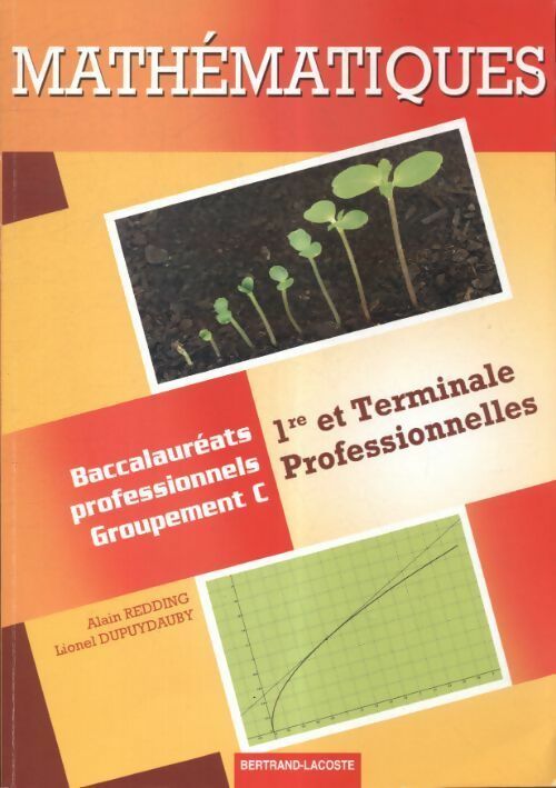 Livrenpoche : Mathématiques 1res et terminales professionnelles - Alain Redding - Livre