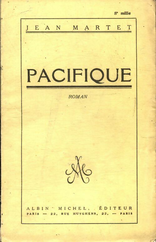 Livrenpoche : Pacifique  - Jean Martet - Livre