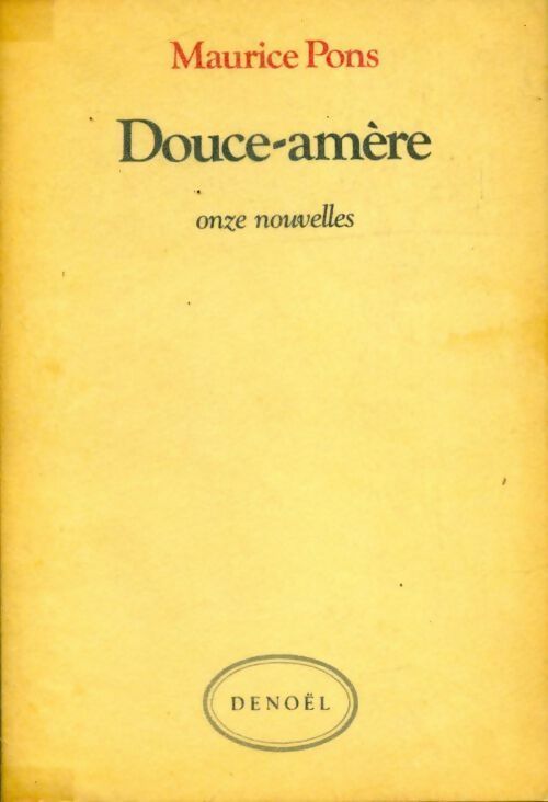 Livrenpoche : Douce-amère - Maurice Pons - Livre