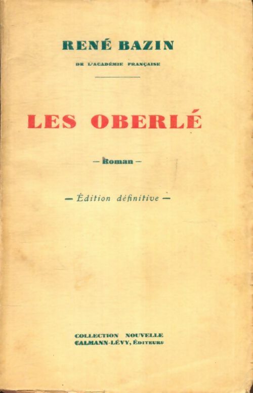Livrenpoche : Les Oberlé - René Bazin - Livre