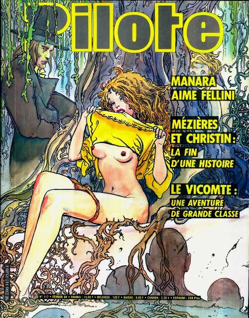 Livrenpoche : Pilote mensuel n°117 : Manara aime Fellini / Mézières et Christin - Collectif - Livre