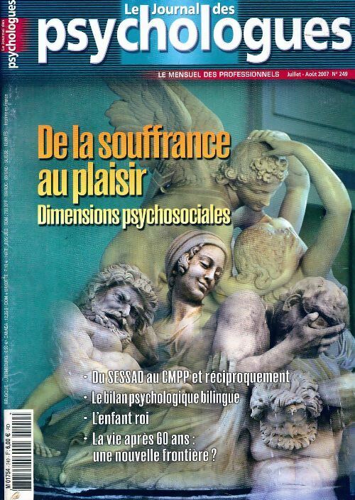 Le journal des psychologues n°249 - Collectif -  Le journal des psyschologues - Livre