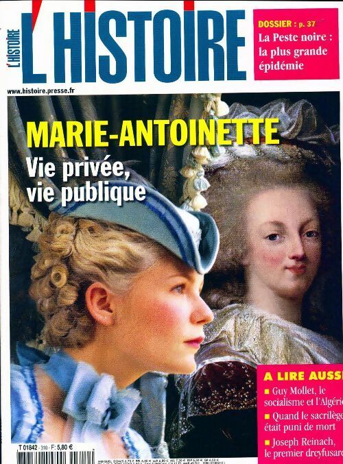 Livrenpoche : L'histoire n°310 : Marie-Antoinette - Collectif - Livre