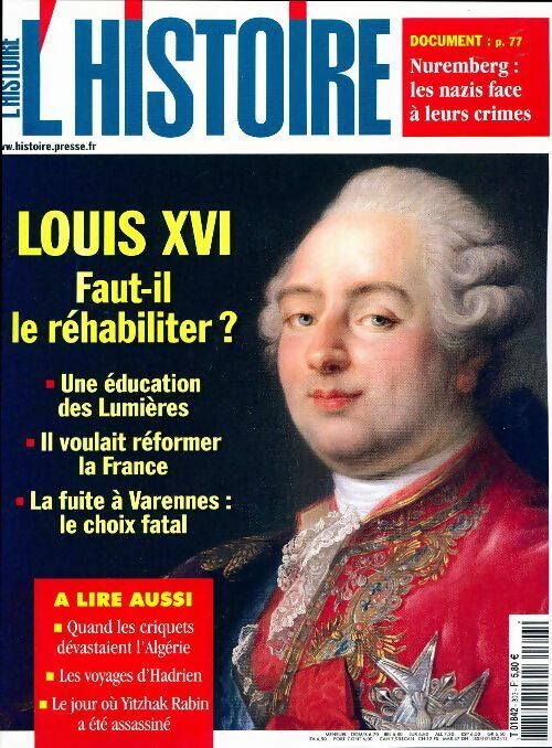 Livrenpoche : L'histoire n°303 : Louis XVI - Collectif - Livre