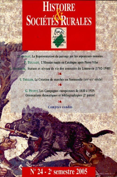 Livrenpoche : Histoire & sociétés rurales n°24 - Collectif - Livre