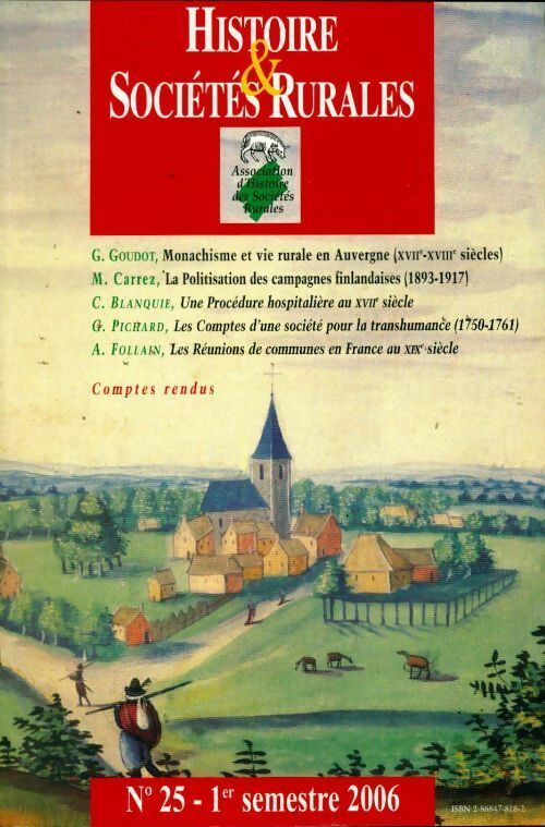 Livrenpoche : Histoire & sociétés rurales n°25 - Collectif - Livre