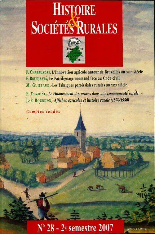 Livrenpoche : Histoire & sociétés rurales n°28 - Paulo Charruadas - Livre