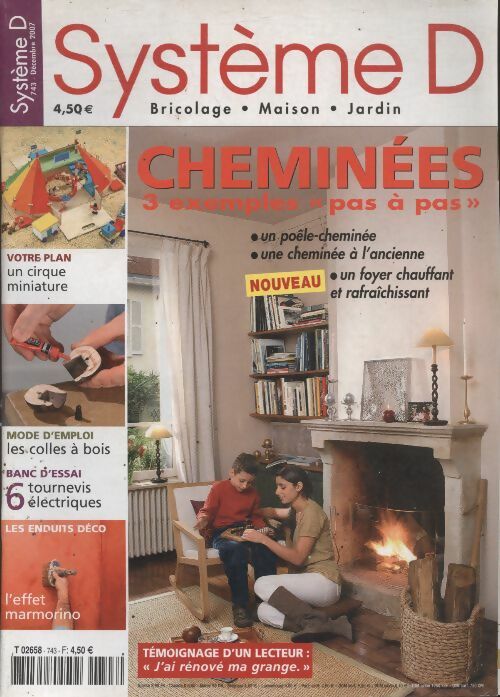 Livrenpoche : Système D n°743 : Cheminées, 3 exemples "pas à pas" - Collectif - Livre